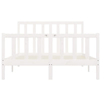 Giroletto Bianco in Legno Massello 160x200 cm 3106844