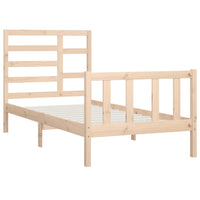 Giroletto senza Materasso 90x200 cm in Legno Massello di Pino