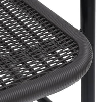 Sedie da Giardino 8 pz in Plastica Rattan e Acciaio 110 kg 3107705
