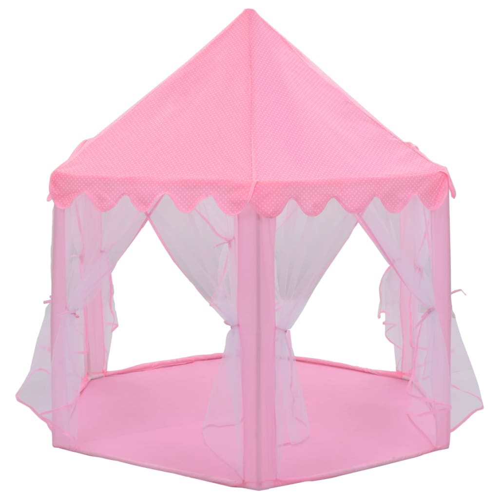 Tenda da gioco Princess con 250 palline 133 x 140 cm rosa 02_0005136
