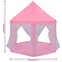 Tenda da gioco Princess con 250 palline 133 x 140 cm rosa 02_0005159
