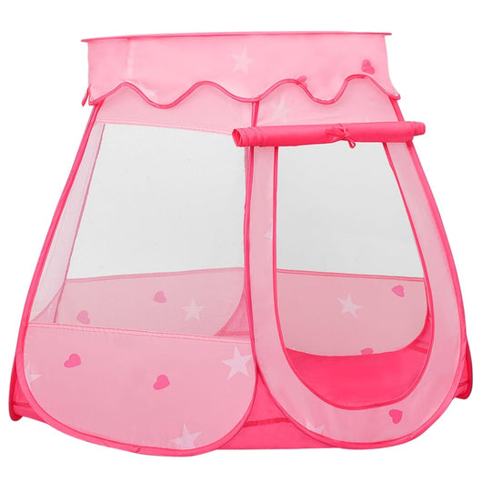 Tenda da gioco per bambini con 250 palline 102 x 102 x 82 cm rosa 02_0005119