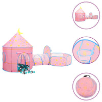 Tenda da gioco per bambini con 250 palline 301 x 120 x 128 cm rosa 02_0005147