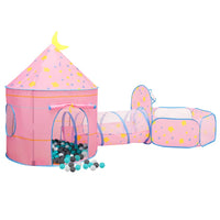 Tenda da gioco per bambini con 250 palline 301 x 120 x 128 cm rosa 02_0005147