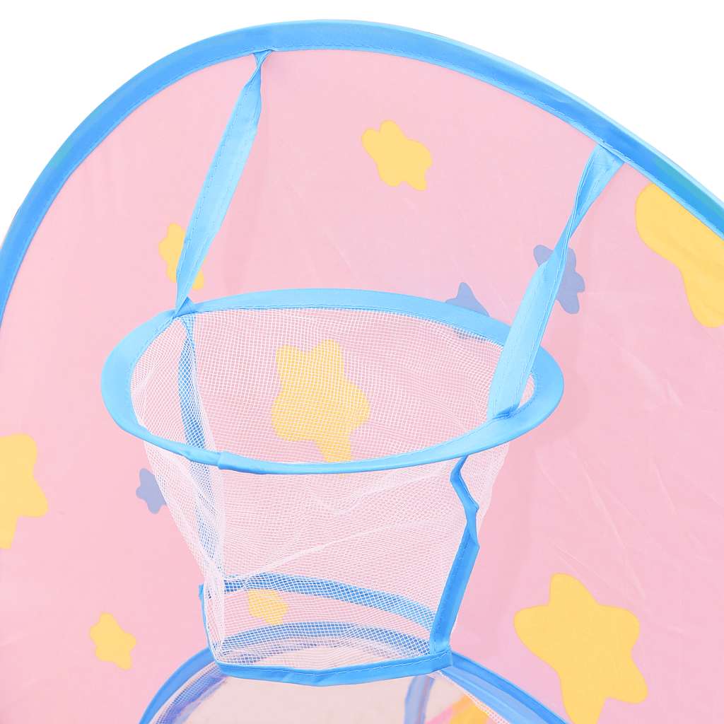 Tenda da Gioco per Bambini Rosa con 250 Palline 301x120x128 cm 3107738