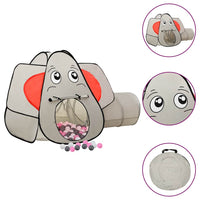 Tenda Gioco Bambini Elefante Grigio 250 Palline 174x86x101 cm cod mxl 72621