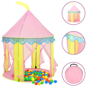 Tenda da gioco per bambini con 250 palline 100 x 100 x 127 cm rosa 02_0005168