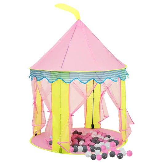 Tenda da gioco per bambini con 250 palline 100 x 100 x 127 cm rosa 02_0005169