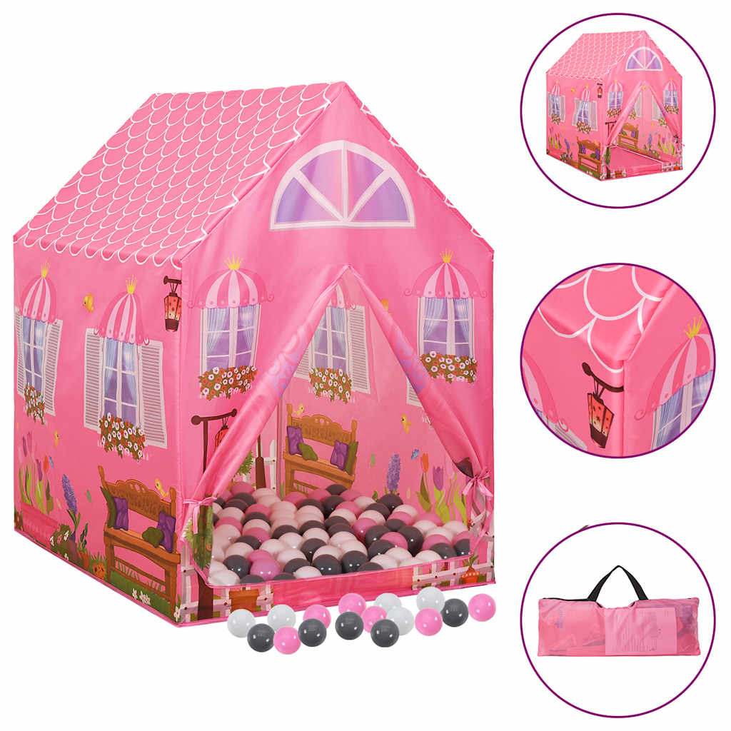Tenda da Gioco per Bambini Rosa con 250 Palline 69x94x104 cm cod mxl 72232
