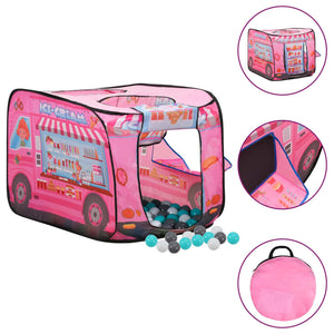 Tenda da gioco per bambini con 250 palline 70 x 112 x 70 cm rosa 02_0005127