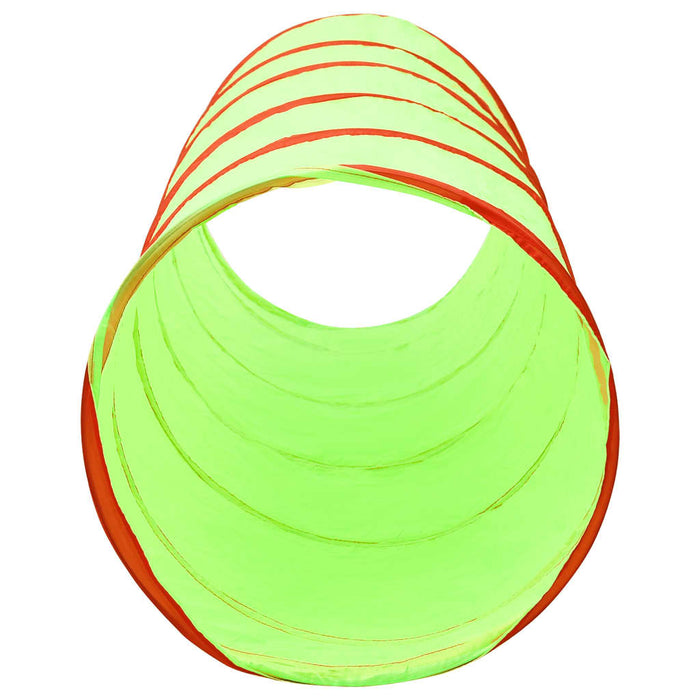 Tunnel gioco per bambini con 250 palline 175 cm poliestere verde 02_0005172