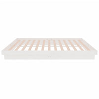 Giroletto-Struttura Letto Bianco in Legno Massello 140x200 cm 983265