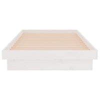 Giroletto-Struttura Letto Bianco in Legno Massello 90x190 cm Single 374516