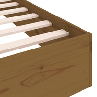 Giroletto senza Materasso Ambra in Legno Massello 100x200 cm 820055