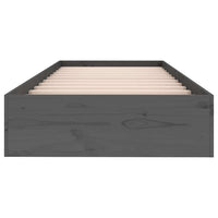 Giroletto in Legno Massello Grigio 75x190 cm Small Single 820064