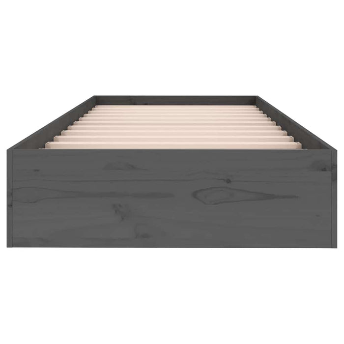 Giroletto in Legno Massello Grigio 75x190 cm Small Single 820064