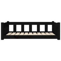 Cuccia per Cani Nera 95,5x65,5x28 cm in Legno Massello di Pino cod mxl 37837