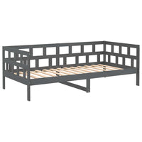 Dormeuse Grigia in Legno Massello di Pino 90x200 cm 820209