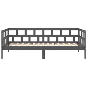 Dormeuse Grigia in Legno Massello di Pino 90x200 cm 820209
