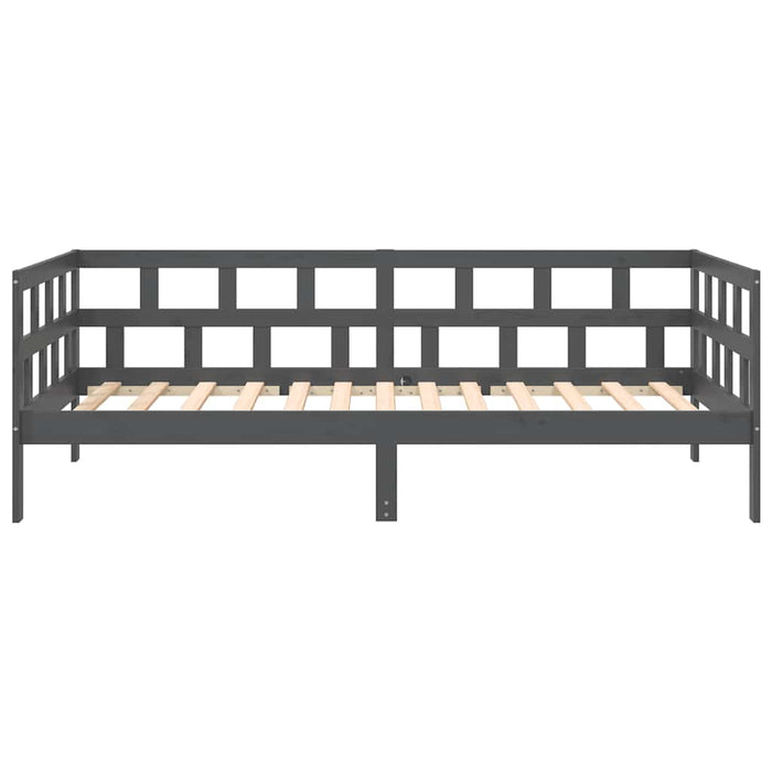 Dormeuse Grigia in Legno Massello di Pino 90x200 cm 820209