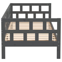 Dormeuse Grigia in Legno Massello di Pino 90x200 cm 820209