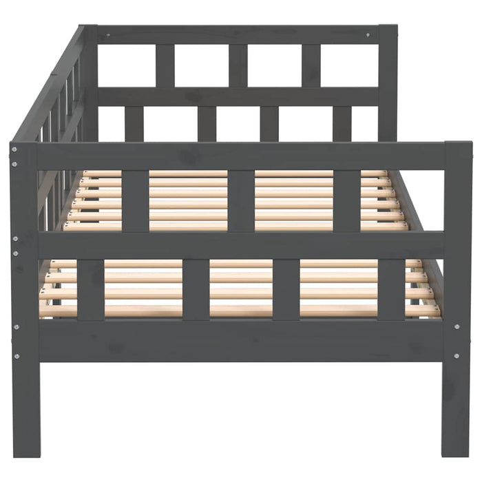 Dormeuse Grigia in Legno Massello di Pino 90x200 cm 820209