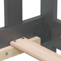 Dormeuse Grigia in Legno Massello di Pino 90x200 cm 820209