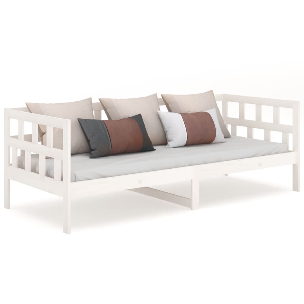 Dormeuse Bianca in Legno Massello di Pino 80x200 cm 820213