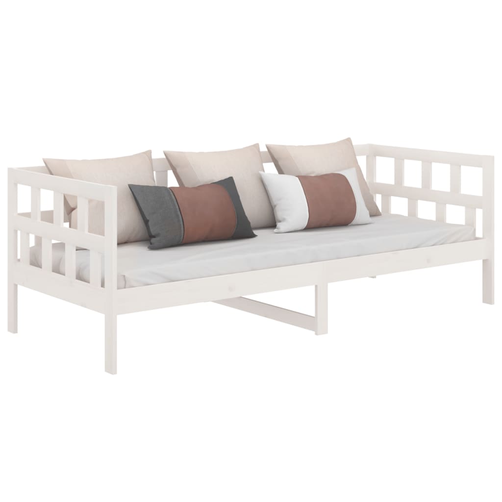 Dormeuse Bianca in Legno Massello di Pino 80x200 cm 820213