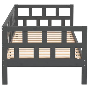 Dormeuse Grigia in Legno Massello di Pino 80x200 cm 820214