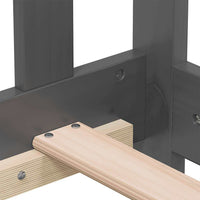 Dormeuse Grigia in Legno Massello di Pino 80x200 cm 820214