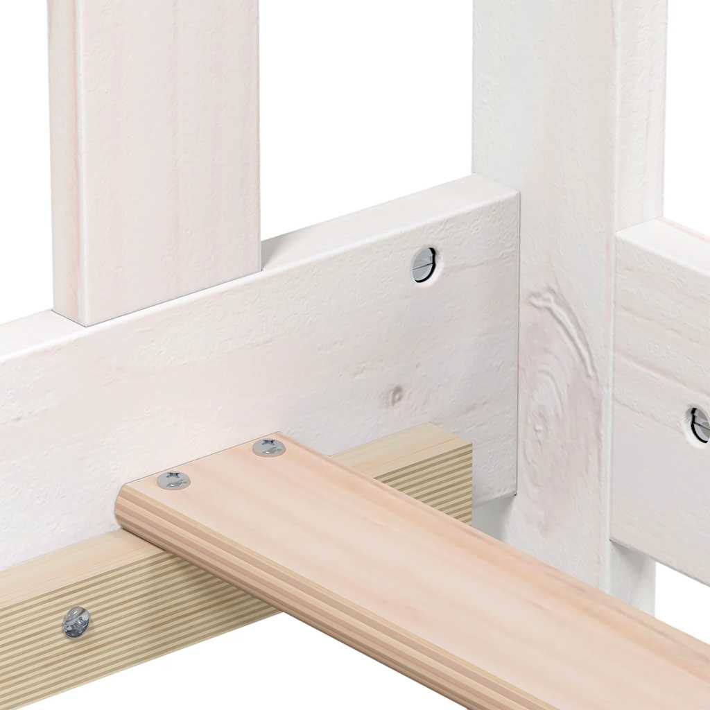 Dormeuse Bianca in Legno Massello di Pino 90x190 cm cod mxl 58594