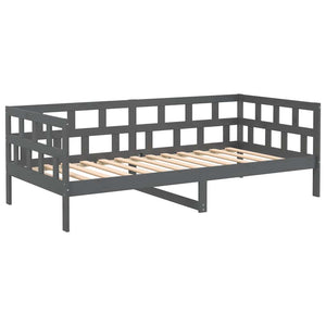 Dormeuse in Legno Massello di Pino Grigio 90x190 cm 820219