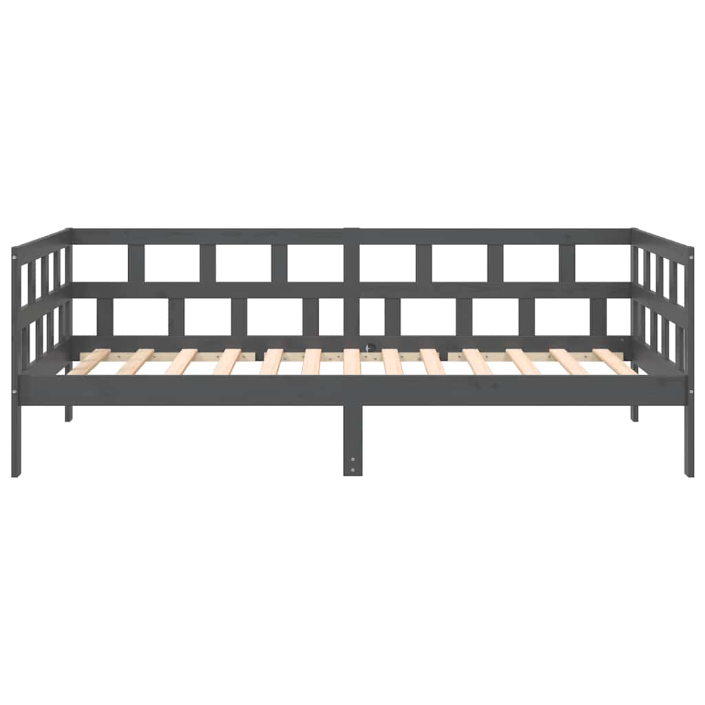 Dormeuse in Legno Massello di Pino Grigio 90x190 cm 820219