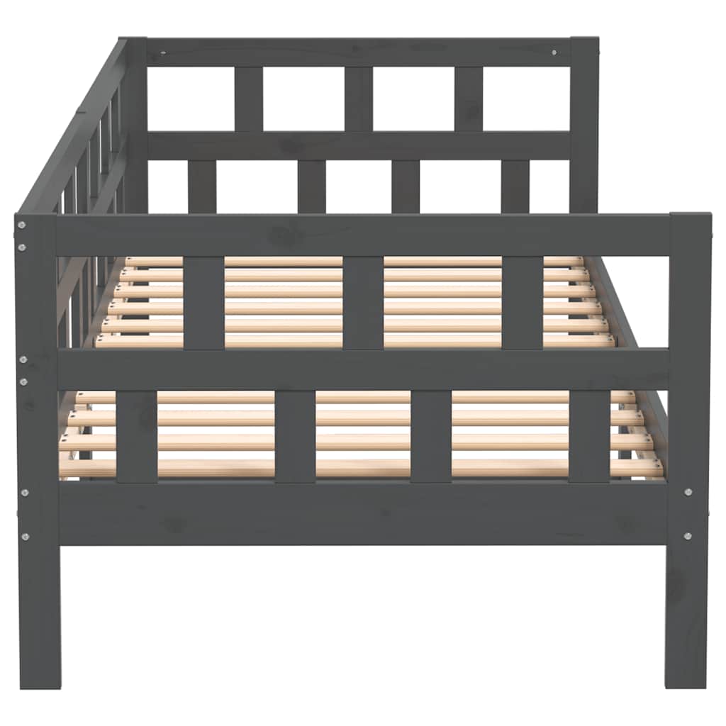 Dormeuse in Legno Massello di Pino Grigio 90x190 cm 820219