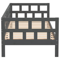 Dormeuse in Legno Massello di Pino Grigio 90x190 cm 820219