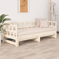 Dormeuse Estraibile Legno Massello Pino 2x(90x200) cm