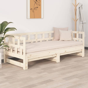Dormeuse Estraibile Legno Massello Pino 2x(90x200) cm