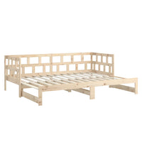Dormeuse Estraibile Legno Massello Pino 2x(90x200) cm