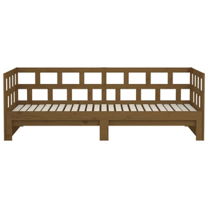 Dormeuse Estraibile senza Materasso Marrone Ambra 2x(90x200) cm 820225