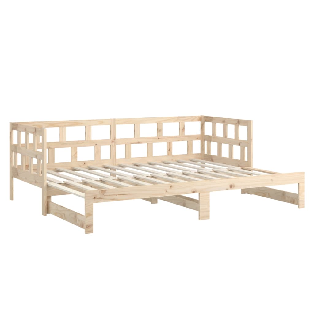 Dormeuse Estraibile in Legno Massello di Pino 2x(80x200) cm 820227
