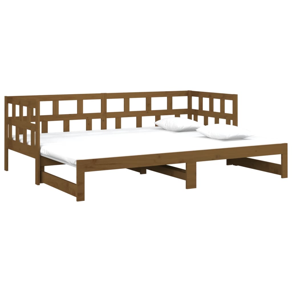 Dormeuse Estraibile Ambra Legno Massello di Pino 2x(90x190)cm 820235