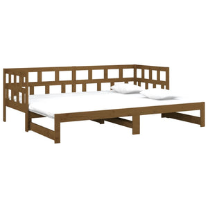 Dormeuse Estraibile Ambra Legno Massello di Pino 2x(90x190)cm 820235