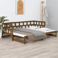 Dormeuse Estraibile Ambra Legno Massello di Pino 2x(90x190)cm 820235