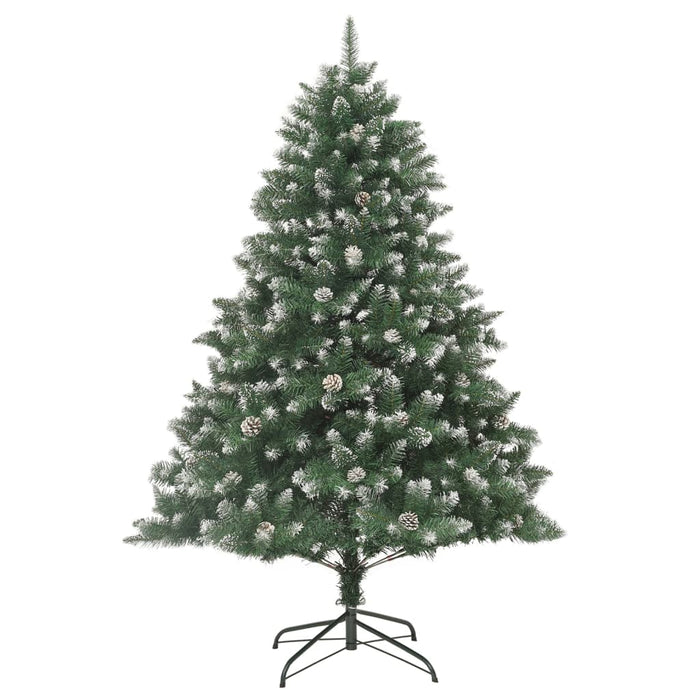 Albero di Natale Artificiale-Albero Natalizio con Base 180 cm PVC