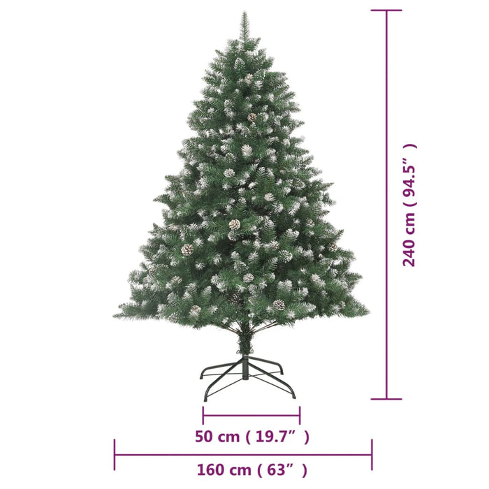 Albero di Natale Artificiale con Base 240 cm PVC 345163
