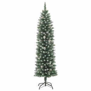 Albero di Natale Artificiale Sottile con Base 180 cm PVC 345166