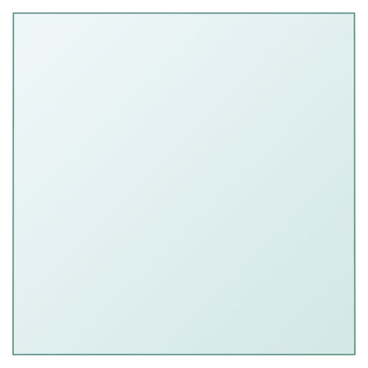 Piano Tavolo Trasparente 40x40 cm Vetro Temperato