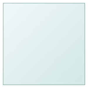 Piano Tavolo Trasparente 50x50 cm Vetro Temperato