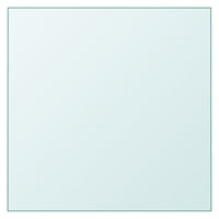 Piano Tavolo Trasparente 60x60 cm Vetro Temperato